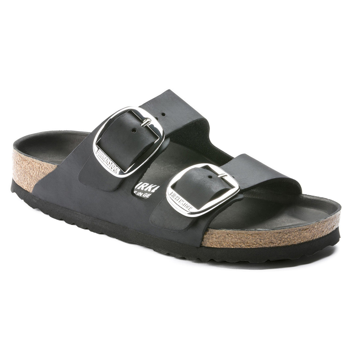 Arizona Big Buckle Black Oiled Leather