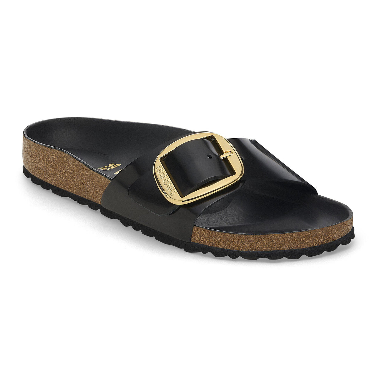 Madrid Big Buckle shine black Natural Leather
