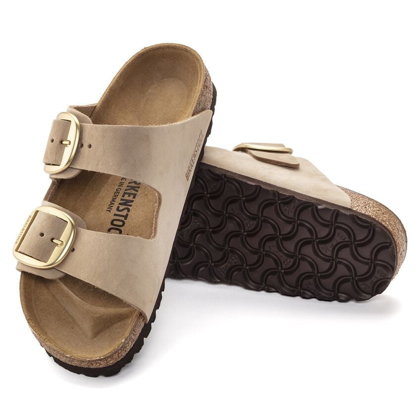 Arizona Big Buckle Sandcastle Nubuck Leather