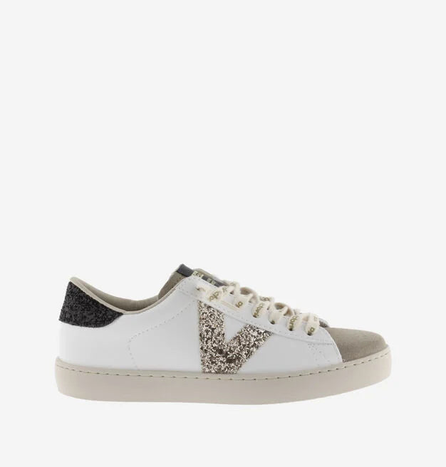 Sneaker Berlin Glitter Cordon Logo Negro