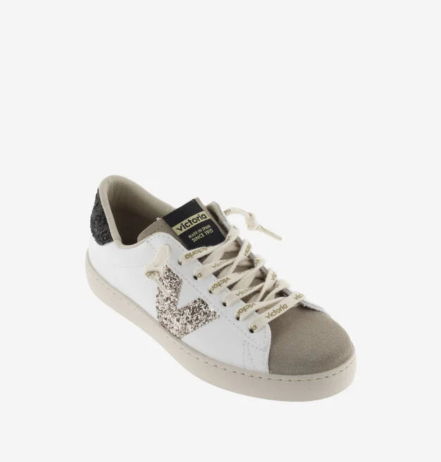 Sneaker Berlin Glitter Cordon Logo Negro