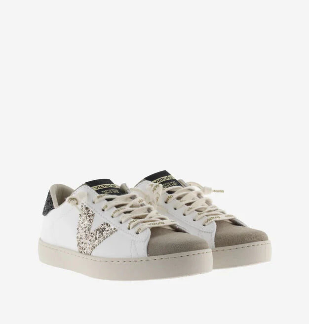 Sneaker Berlin Glitter Cordon Logo Negro