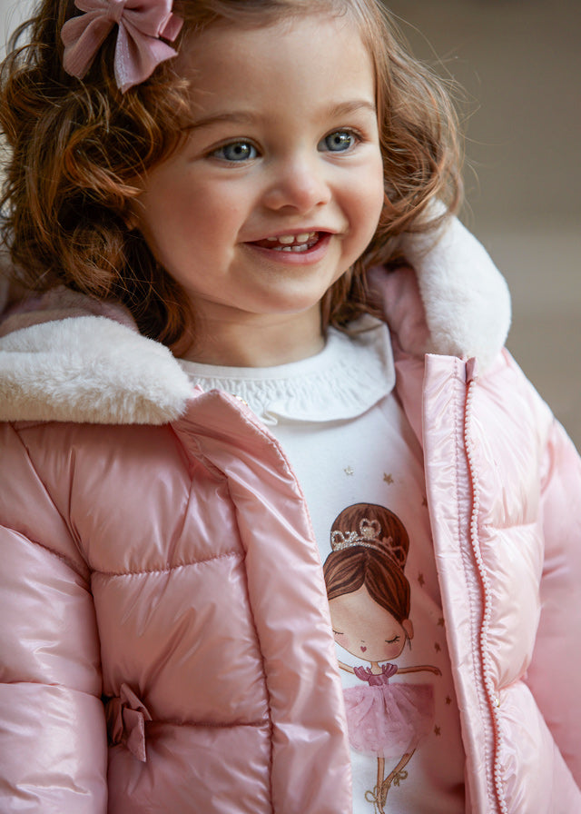 Maglietta Manica Lunga Beig/Rosat