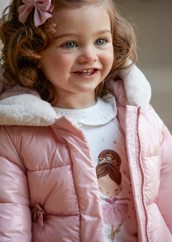 Maglietta Manica Lunga Beig/Rosat