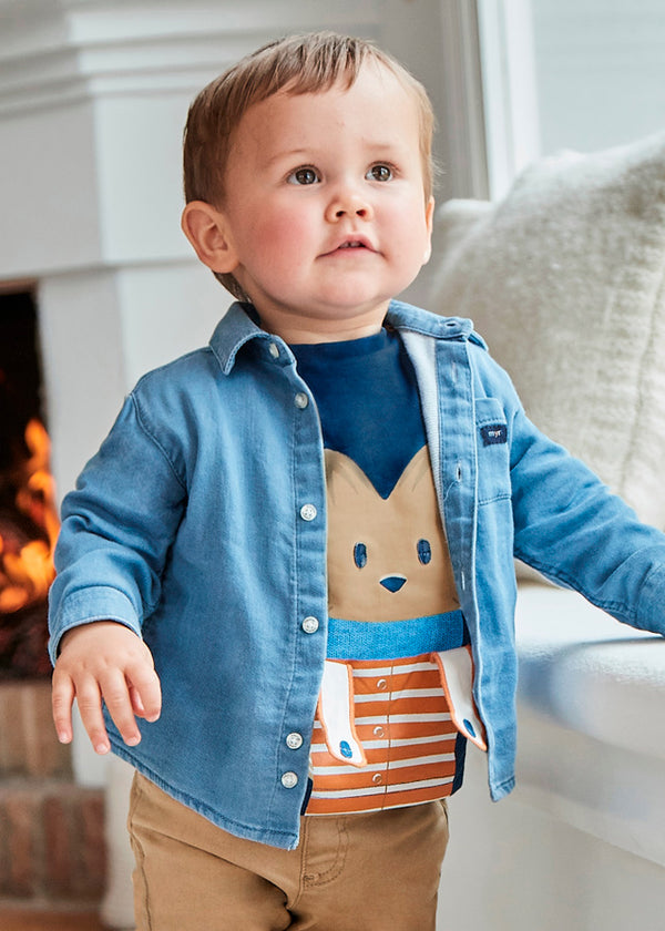 Maglietta Manica Lunga Play Zorro Indaco