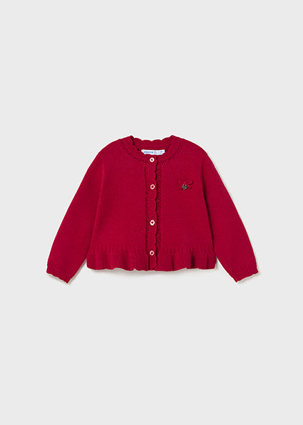 Giacchino Lungo Tricot Rosso