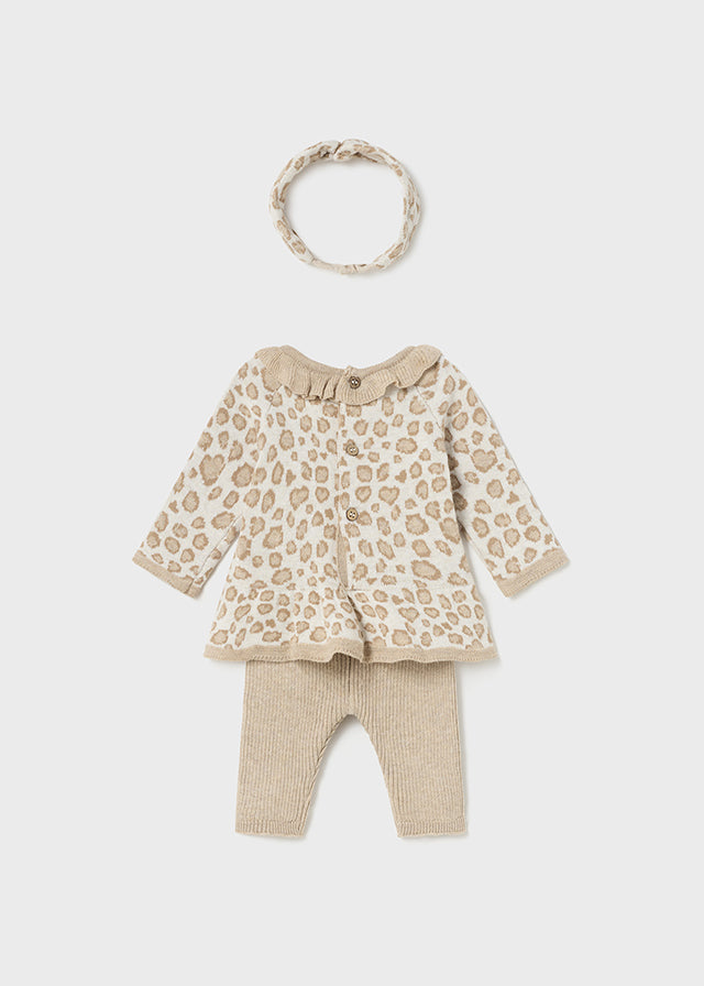 Compl.Leggings Tricot Cerchie Nocciola