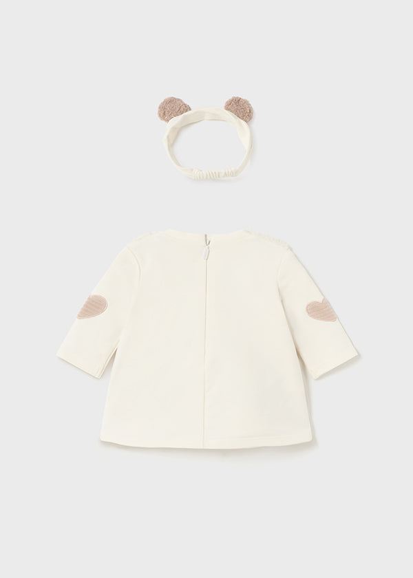 Vestito Pellicciotto Cerchiet Cotone