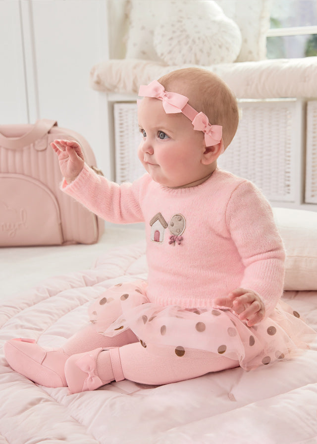 Vestito Felpa Rosa Baby