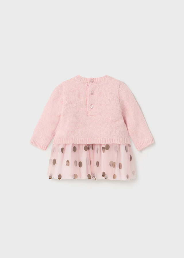 Vestito Felpa Rosa Baby