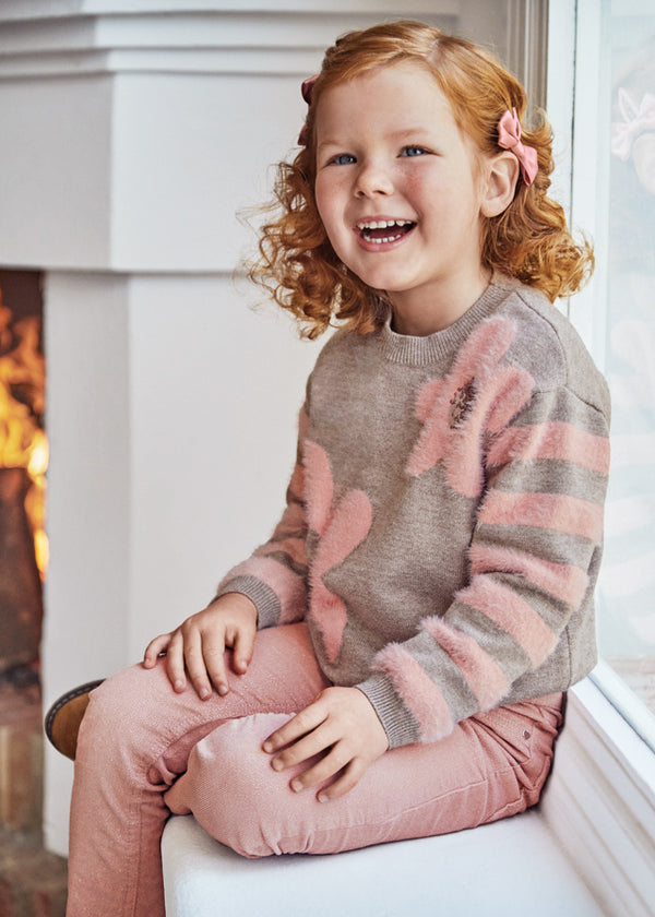 Maglione Intarsi Pellicciotto Noce Vigor