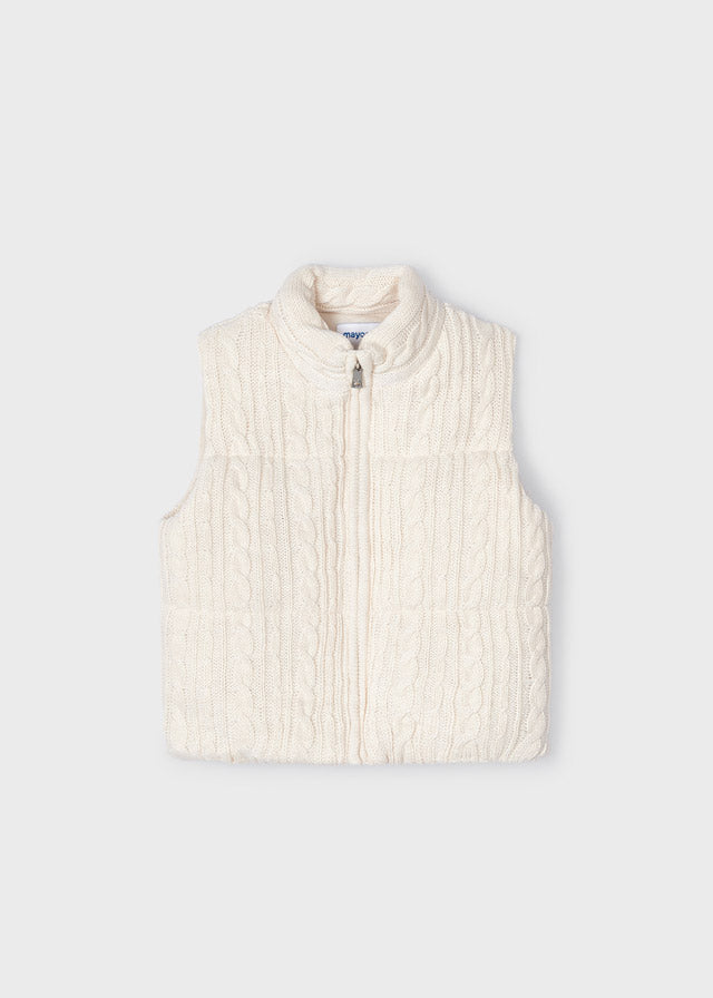 Gilet Tricot Beige
