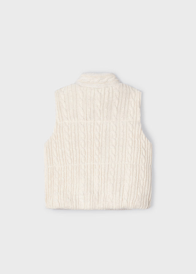 Gilet Tricot Beige
