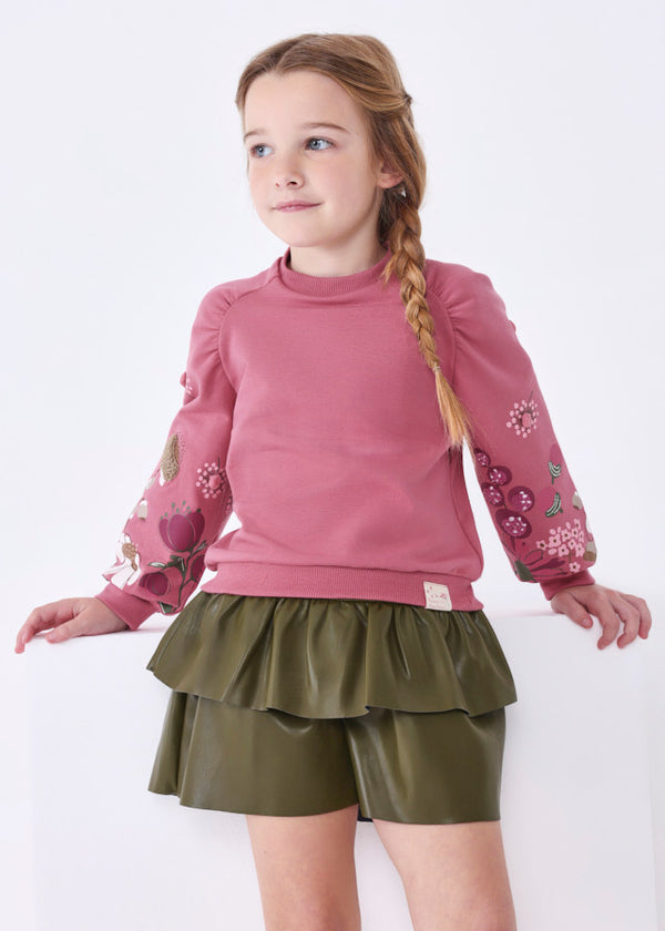 Pullover Ricamato Orchidea