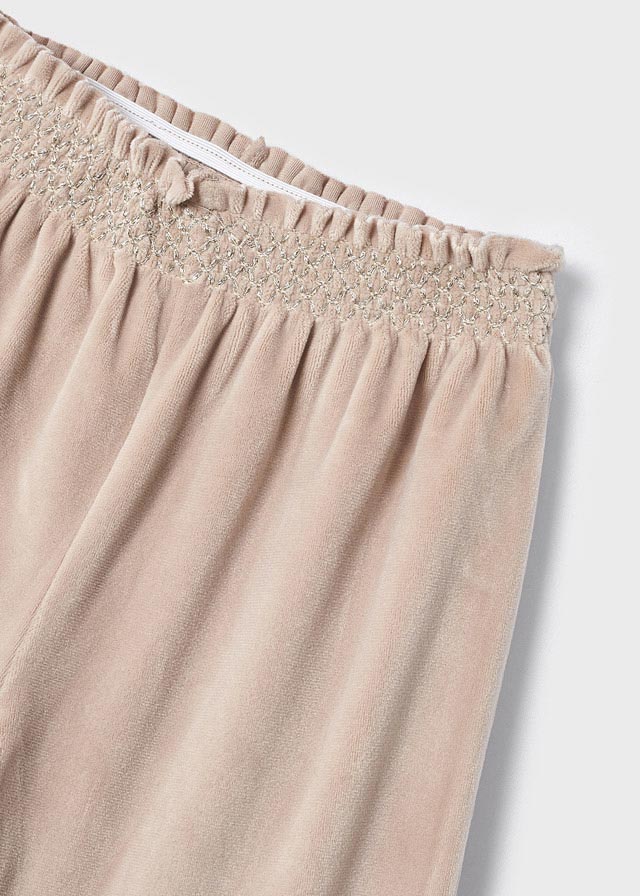Pantalone Cropped Velluto Seppia