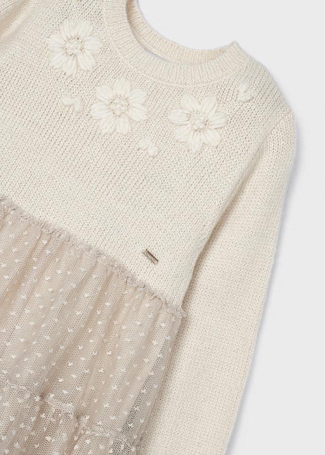 Vestito Tricot Tul Zenzero