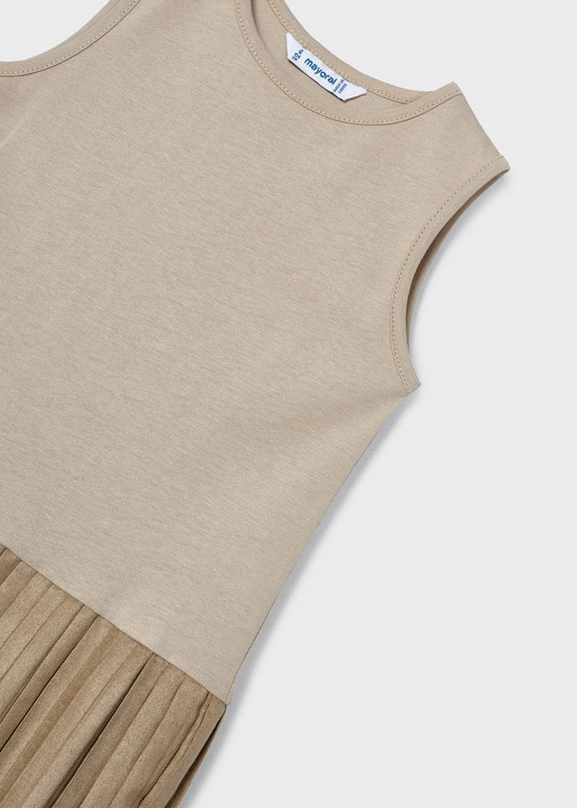 Vestito Tricot con Motivi Argento