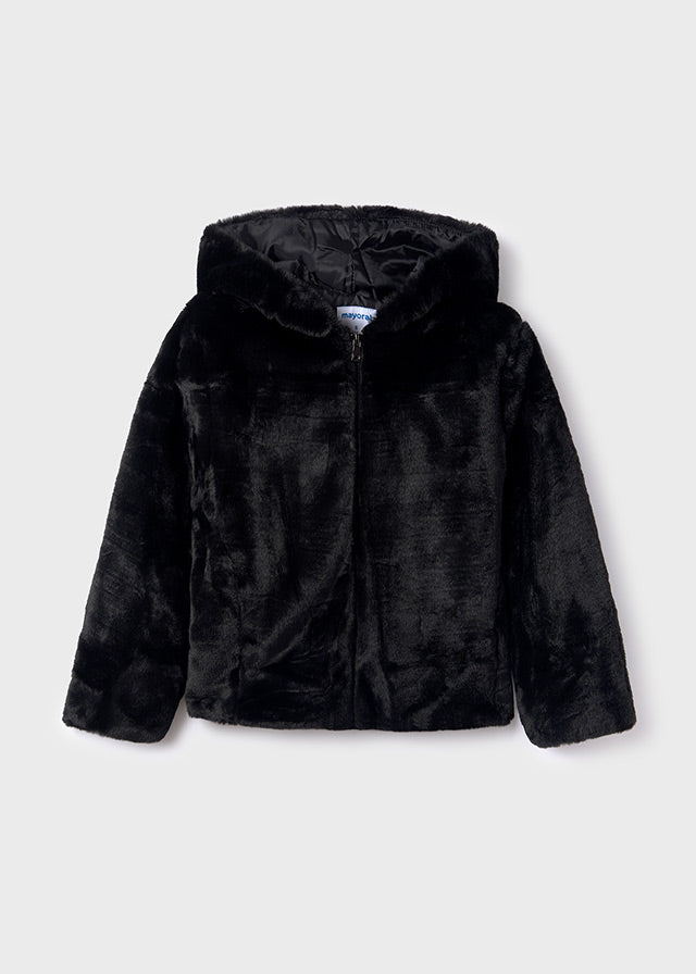 Cappotto Pelliccia Nero