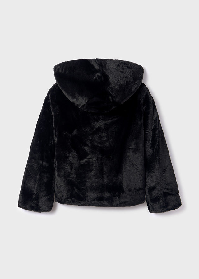 Cappotto Pelliccia Nero