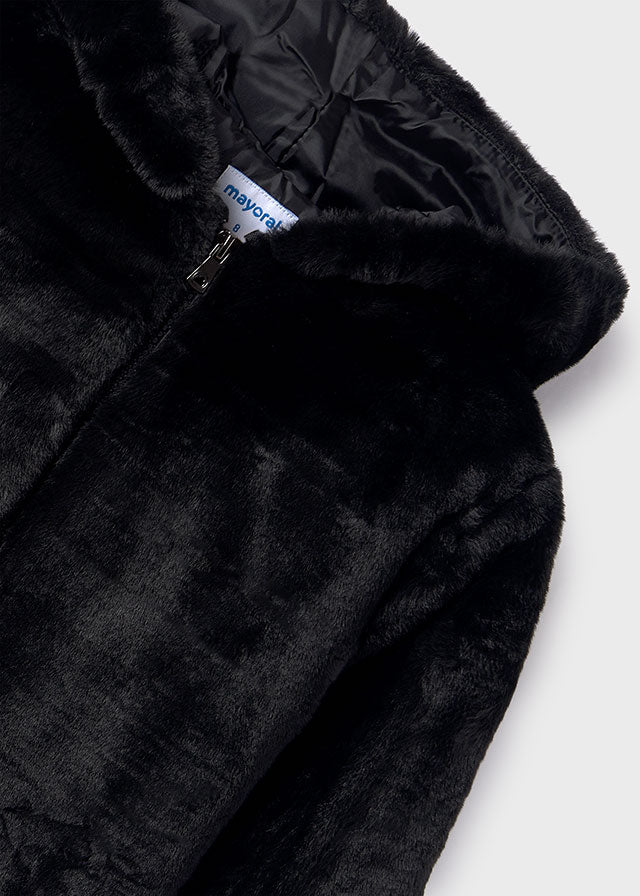 Cappotto Pelliccia Nero