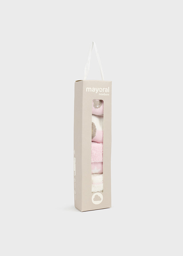 Set 4 Calze Rosa Baby