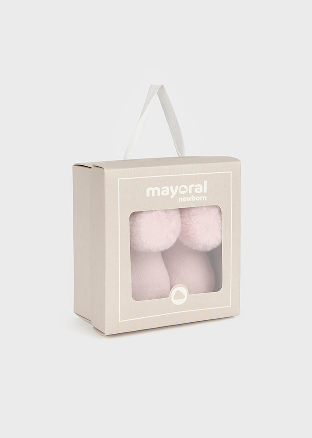 Set Calzini E Cerchietto Rosato