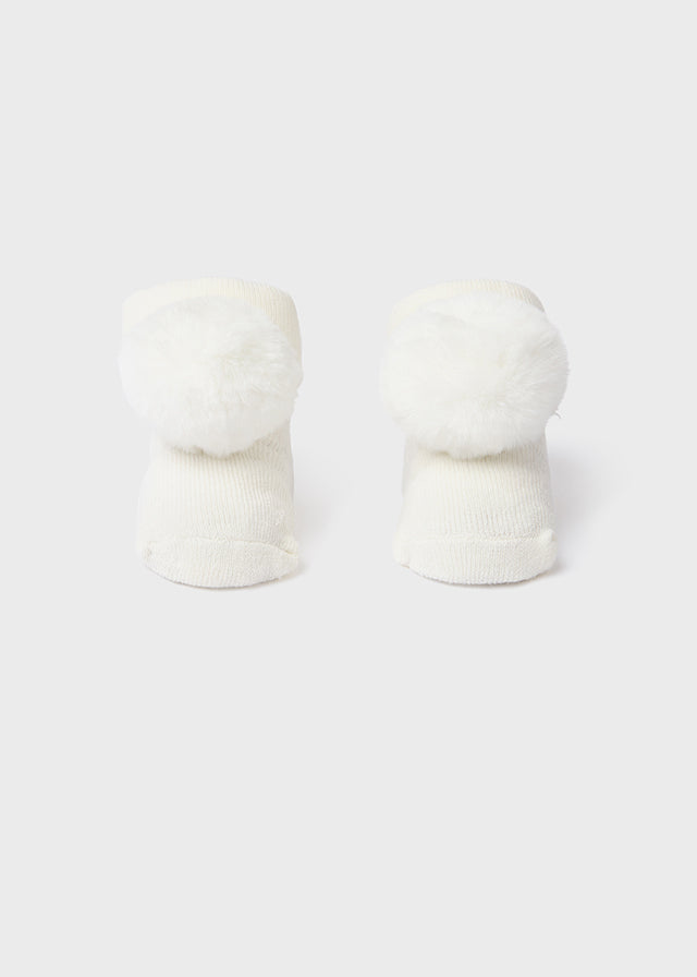 Set Calzini E Cerchietto Ecru