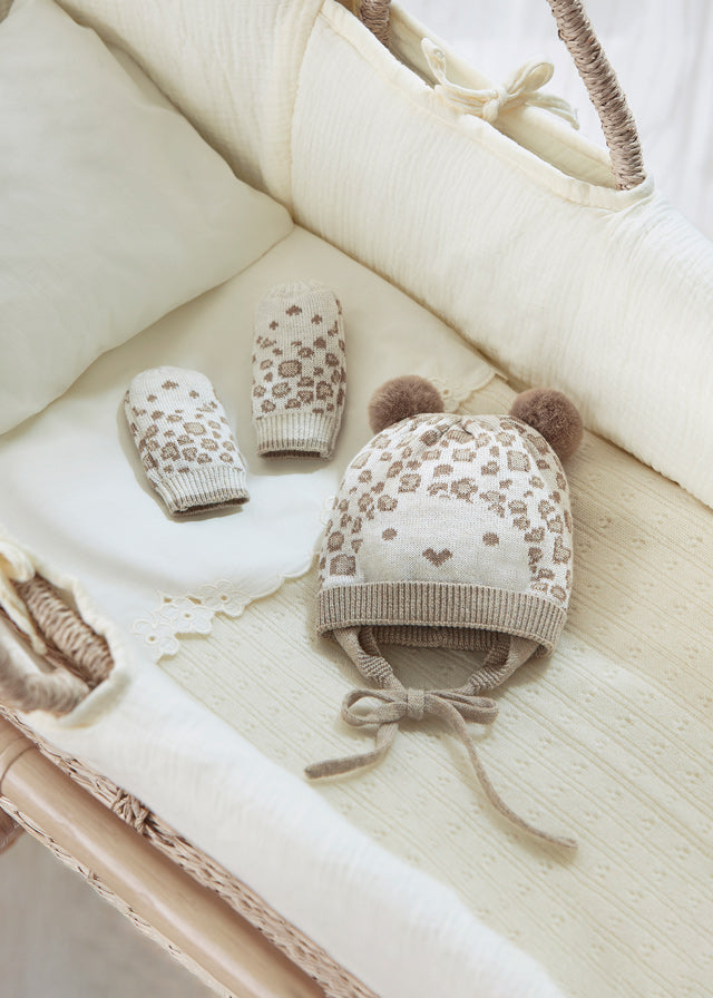 Completo Cappello E Manopole Milk Vig