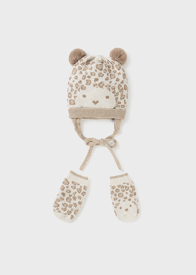 Completo Cappello E Manopole Milk Vig