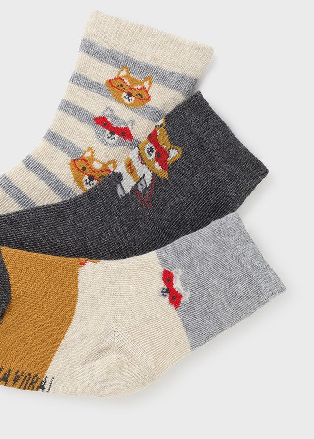 Set 3 Calzini Super M Grigio Vig