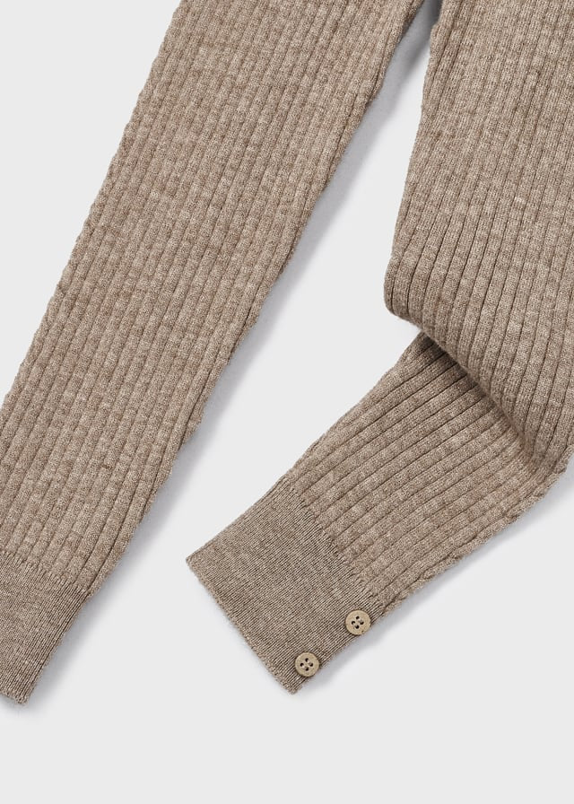 Leggings Maglia Costine Beige