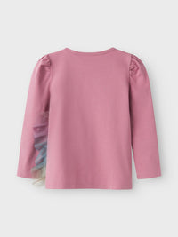T-Shirt Unicorno Manica Lunga Mauve Orchid