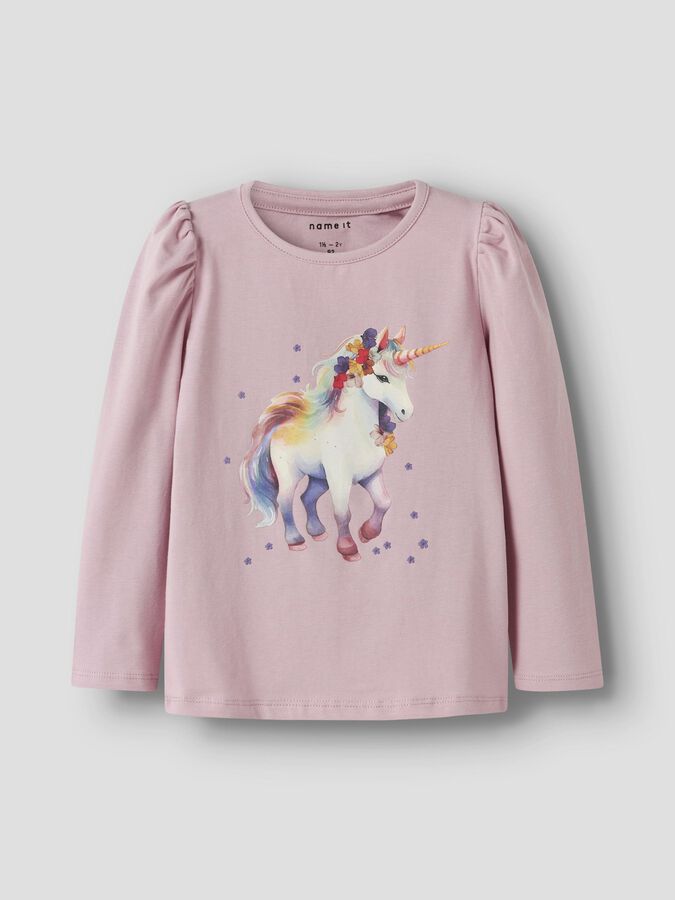 T-Shirt Manica Lunga Bambina Burnished Lilac