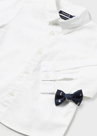 Camicia Bianca Elegante Bimbo con Papillon