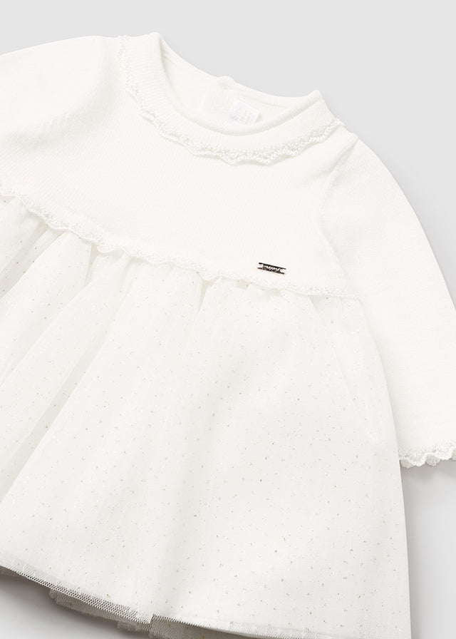 Vestito Neonata Bianco con Maglione