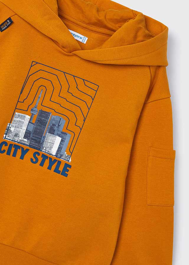 Felpa Arancione City Style
