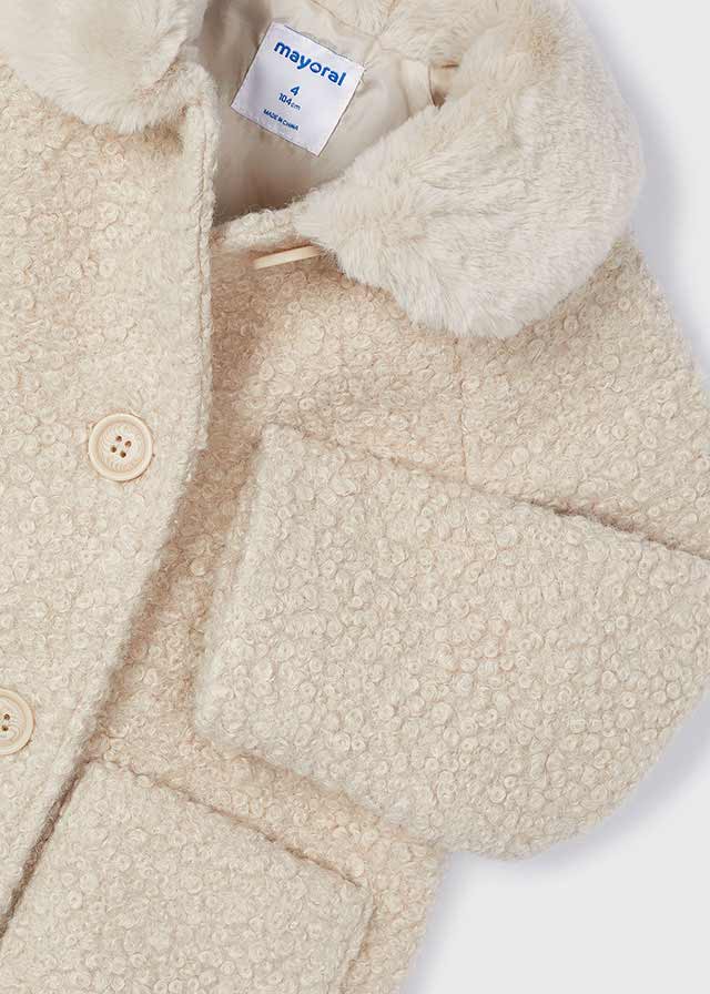 Cappotto Lungo Riccio Beige