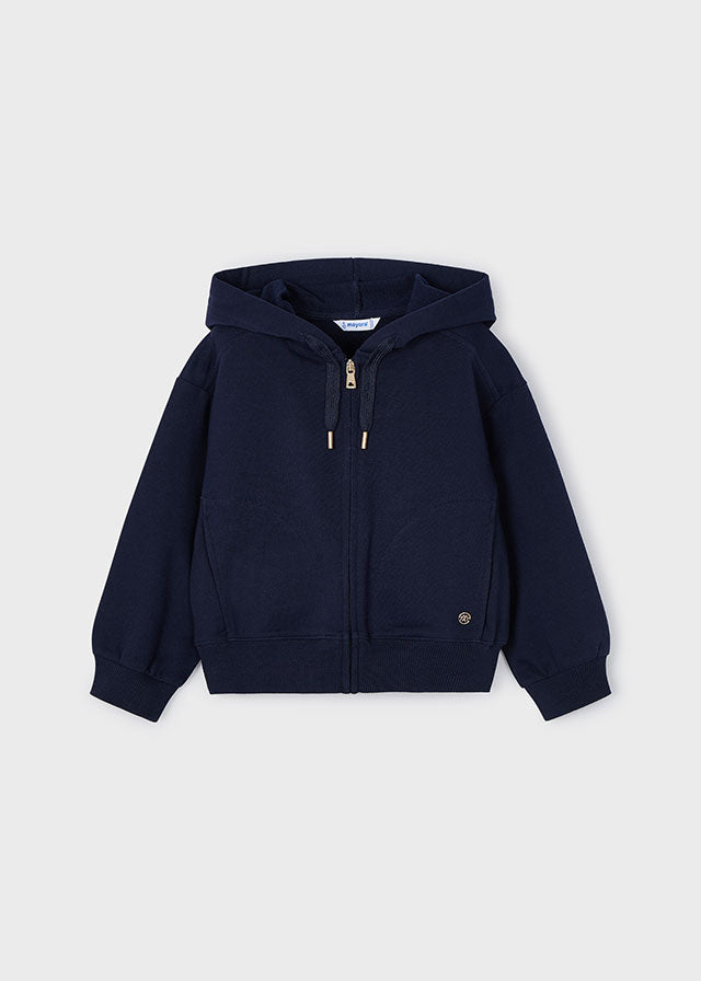 Felpa Blu Basic con Cappuccio