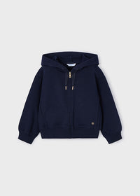 Felpa Blu Basic con Cappuccio