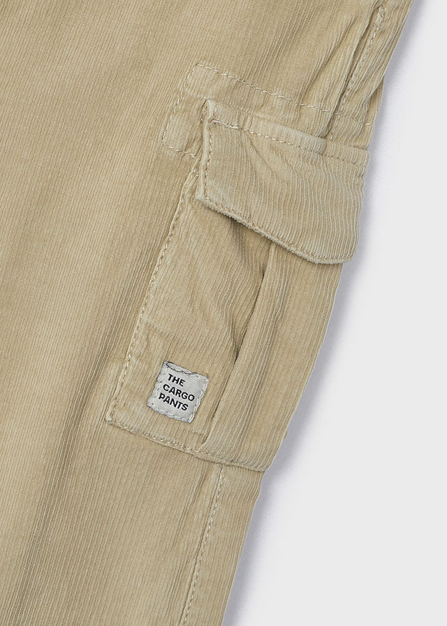 Pantalone Cargo Panno Beige