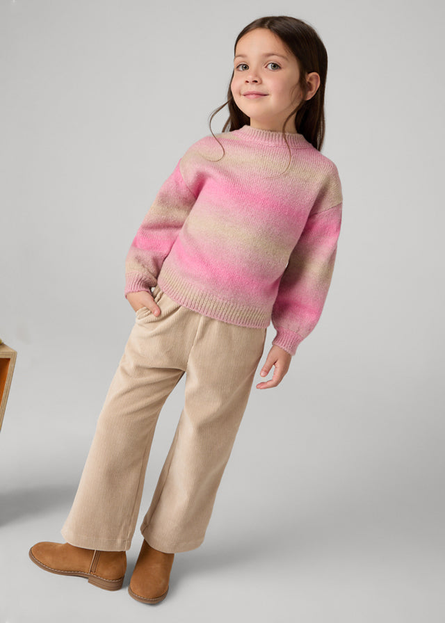 Pantalone Rosa Punto Panno