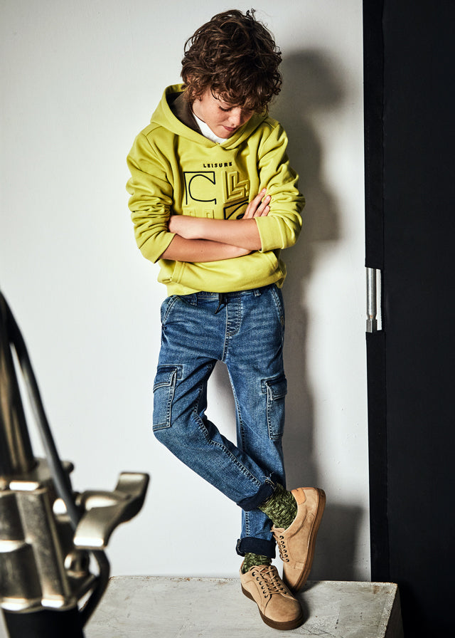 Pantalone Cargo Denim Jogger