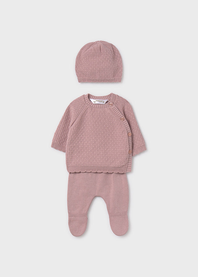 Set Regalo Rosa Tricot