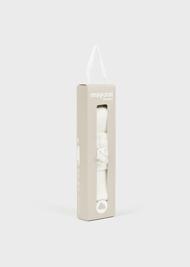 Cerchietto Cerimonia Neonata Bianco