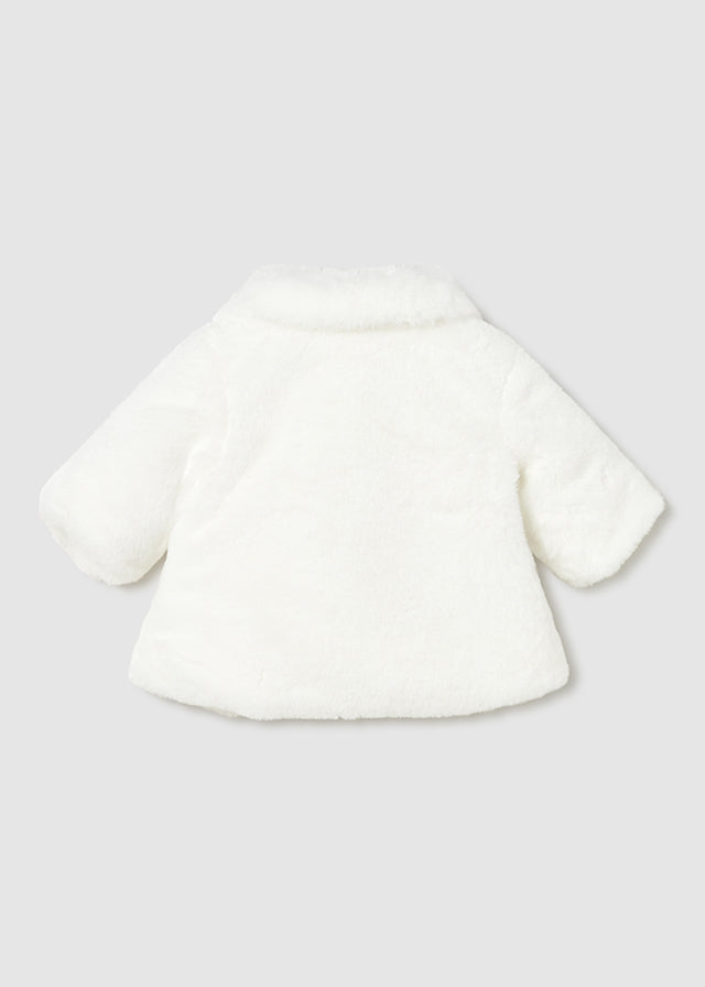 Cappotto Pelliccia Ecru