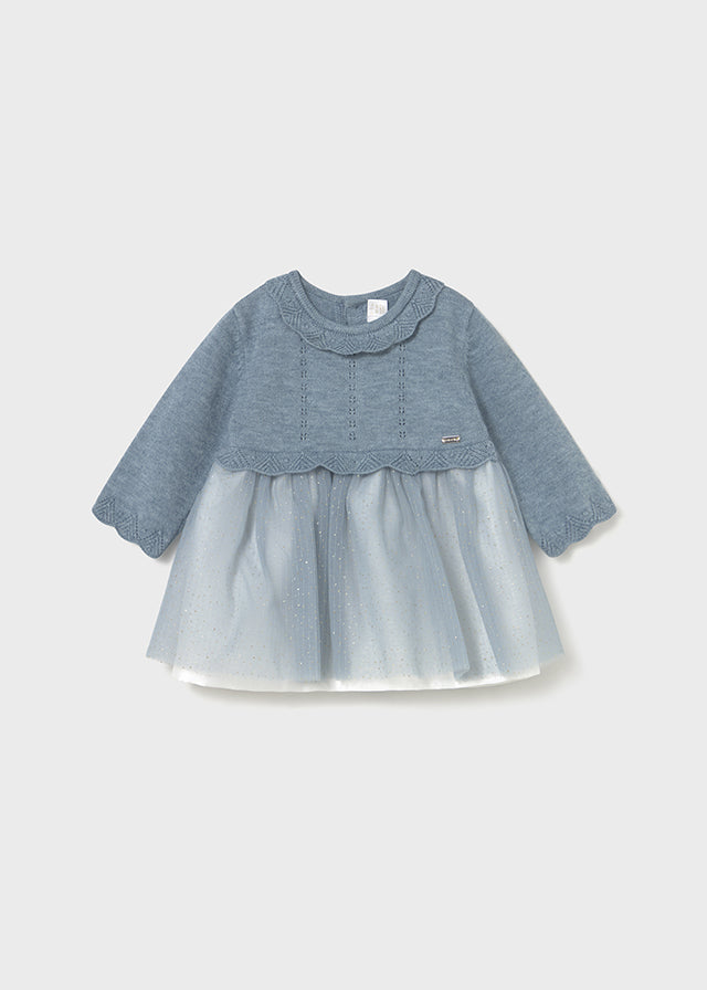 Vestito Tricot E Tulle Luna