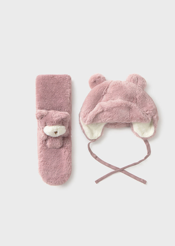 ComplCappello-Sciarpa Pellic Orchidea