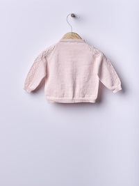 Cardigan Rosa Treccia