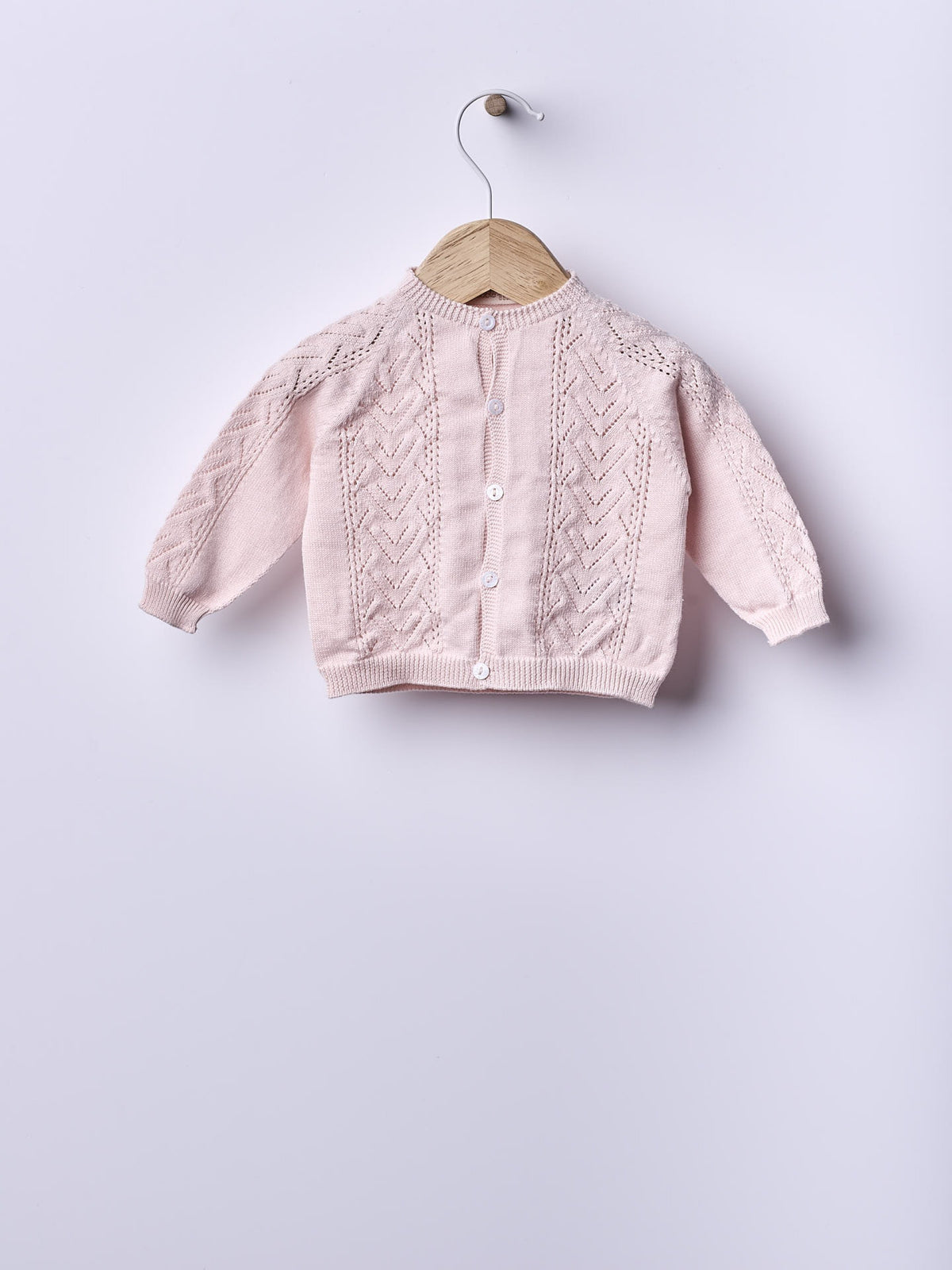 Cardigan Rosa Treccia
