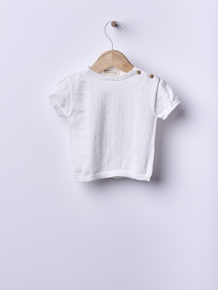 Maglietta Bianca In Cotone Organico